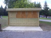 12x8 Farm Shop with 2 openings to the front. 