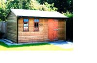 14 x 8 Workroom with 6 Pane Windows, personal door, and a felt tile roof. 