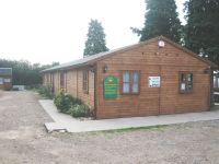 80 x 20 Farm Shop with garden office double glazed windows, and an internal partition. 