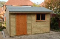 12 x 10 Workroom with a framed door and a standard window