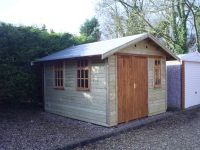 10 x 12 Leisure Room with framed double doors, 6 pane window & 2 x 9 pane windows.