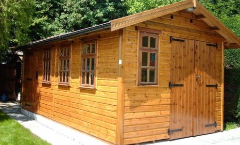 The perfect "Man Shed" for storing and working on your motorbikes.

